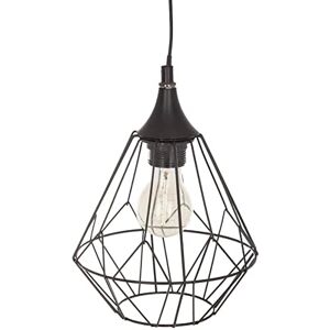 ATMOSPHERA CREATEUR D'INTERIEUR Atmosphera Hanglamp met snoer Flave zwart metaal D19 cm ATMOSPHERA CREATEUR D'INTERIEUR Atmosphera Hanglamp met snoer Flave zwart metaal D19 cm