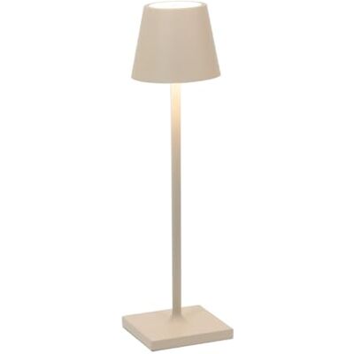 Zafferano Poldina Pro Micro led-tafellamp, draadloos, oplaadbaar, touch-lamp, dimbaar, voor binnen en buiten, IP65, temp. licht 2200-2700 3000 K, aluminium, hoogte 27,5 cm (zandkleurig) Zafferano Poldina Pro Micro led-tafellamp, draadloos, oplaadbaar, touch-lamp, dimbaar, voor binnen en buiten, IP65, temp. licht 2200-2700 3000 K, aluminium, hoogte 27,5 cm (zandkleurig)