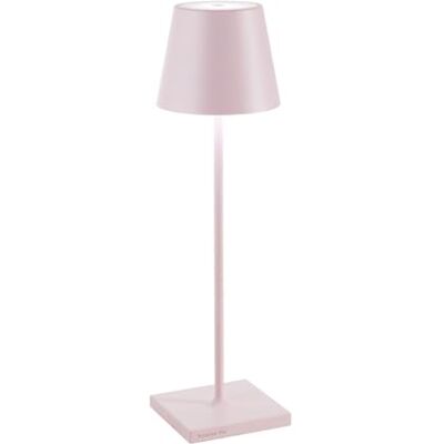 Zafferano , Poldina Pro, oplaadbare en draadloze tafellamp met touch-bediening, ook als buitenlamp te gebruiken, dimmer 2200-3000 K, hoogte 38 cm, kleur: roze Zafferano , Poldina Pro, oplaadbare en draadloze tafellamp met touch-bediening, ook als buitenlamp te gebruiken, dimmer 2200-3000 K, hoogte 38 cm, kleur: roze