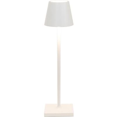 Zafferano Poldina Micro oplaadbare en draadloze tafellamp met touch-bediening, geschikt voor woonkamer en buiten, dimmer 2200-3000 K, hoogte 27,5 cm, kleur wit Zafferano Poldina Micro oplaadbare en draadloze tafellamp met touch-bediening, geschikt voor woonkamer en buiten, dimmer 2200-3000 K, hoogte 27,5 cm, kleur wit