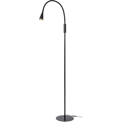 LUCIDE ZOZY Staande lamp/leeslamp – led 3 StepDim – 1 x 4 W 3000 K – zwart LUCIDE ZOZY Staande lamp/leeslamp – led 3 StepDim – 1 x 4 W 3000 K – zwart