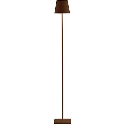 Zafferano , Poldina L, oplaadbare en draadloze vloerlamp met touch-bediening, geschikt voor woonkamer en buiten, dimmer 2200-3000 K, in hoogte verstelbaar 52-122 cm, kleur Corten Zafferano , Poldina L, oplaadbare en draadloze vloerlamp met touch-bediening, geschikt voor woonkamer en buiten, dimmer 2200-3000 K, in hoogte verstelbaar 52-122 cm, kleur Corten