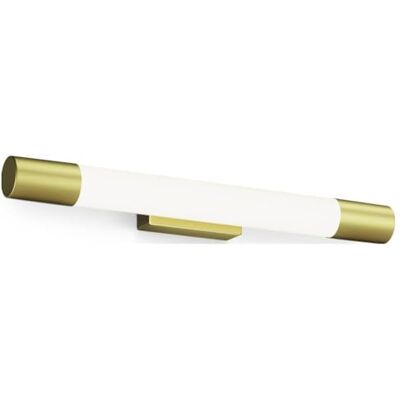 Philips Rover Spiegelverlichting Spatwaterdicht IP44-5W Warmwit licht Badkamerlamp Cilindervormig Messingkleurig Philips Rover Spiegelverlichting Spatwaterdicht IP44-5W Warmwit licht Badkamerlamp Cilindervormig Messingkleurig