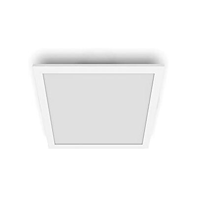 Philips LED-plafondlamp, wit, vierkant, warmwit licht, 12 W, dimbaar, super slank design, geïntegreerde LED-lamp Philips LED-plafondlamp, wit, vierkant, warmwit licht, 12 W, dimbaar, super slank design, geïntegreerde LED-lamp