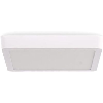 M Ledme Slim Series vierkante plafondlamp, 20 W, 2000 lm, koud licht (6000 K), IP20 binnenplafondlamp, voor keuken, slaapkamer, badkamer, eenvoudige installatie, LM5253 M Ledme Slim Series vierkante plafondlamp, 20 W, 2000 lm, koud licht (6000 K), IP20 binnenplafondlamp, voor keuken, slaapkamer, badkamer, eenvoudige installatie, LM5253