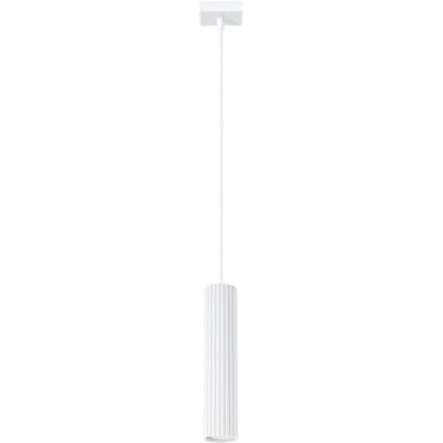 SOLLUX lighting Hanglamp kroonluchter plafondlamp van aluminium 1 lampenkap 8 x 8 x 118 cm koolstof wit SOLLUX lighting Hanglamp kroonluchter plafondlamp van aluminium 1 lampenkap 8 x 8 x 118 cm koolstof wit