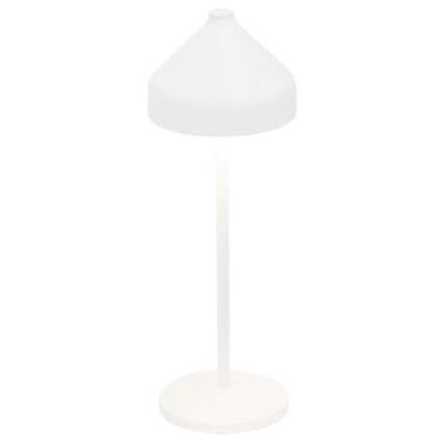 Zafferano , Amelie Lamp, oplaadbare tafellamp, draadloos, met touch-bediening, geschikt voor woonkamer en buiten, dimmer, 2200-3000 K, hoogte 34 cm, kleur wit Zafferano , Amelie Lamp, oplaadbare tafellamp, draadloos, met touch-bediening, geschikt voor woonkamer en buiten, dimmer, 2200-3000 K, hoogte 34 cm, kleur wit