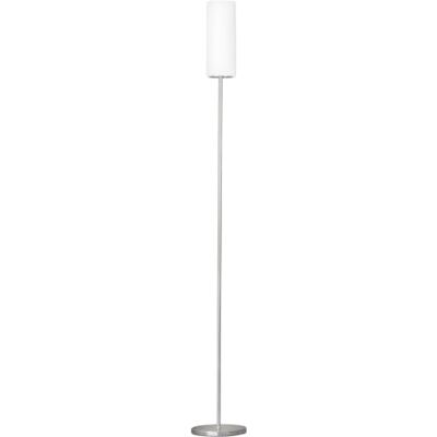 EGLO Vloerlamp Troy 3, 1-pits vloerlamp, materiaal: staal, kleur: nikkel mat, glas: satijn wit, fitting: E27, incl. trapschakelaar EGLO Vloerlamp Troy 3, 1-pits vloerlamp, materiaal: staal, kleur: nikkel mat, glas: satijn wit, fitting: E27, incl. trapschakelaar