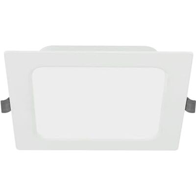 GTV Fabro LED inbouwspot plat 9W 800lm plafondlamp vierkant 4000K neutraal wit IP40 LED inbouwpaneel AC 220-240V 16,5 x 15 cm GTV Fabro LED inbouwspot plat 9W 800lm plafondlamp vierkant 4000K neutraal wit IP40 LED inbouwpaneel AC 220-240V 16,5 x 15 cm