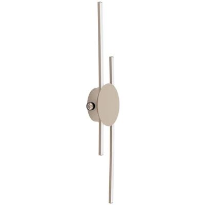 EGLO Venticello led-wandlamp, staafvormige binnenwandlamp, slaapkamerlamp met indirecte verlichting, metaal in zandkleur, warmwit EGLO Venticello led-wandlamp, staafvormige binnenwandlamp, slaapkamerlamp met indirecte verlichting, metaal in zandkleur, warmwit