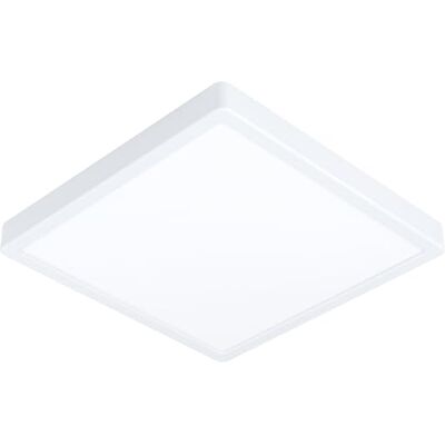 EGLO LED plafondlamp Fueva 5, L x B 28,5 cm, 1 lichtpunt, moderne opbouwlamp van staal met een kunststof lichtoppervlak, plafondlamp in wit, LED opbouwlamp warmwit EGLO LED plafondlamp Fueva 5, L x B 28,5 cm, 1 lichtpunt, moderne opbouwlamp van staal met een kunststof lichtoppervlak, plafondlamp in wit, LED opbouwlamp warmwit