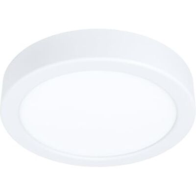 EGLO LED plafondlamp Fueva 5, Ø 16 cm, 1 lichtpunt, moderne opbouwlamp van staal en een kunststof lichtoppervlak, plafondlamp in wit, LED opbouwlamp neutraal wit EGLO LED plafondlamp Fueva 5, Ø 16 cm, 1 lichtpunt, moderne opbouwlamp van staal en een kunststof lichtoppervlak, plafondlamp in wit, LED opbouwlamp neutraal wit