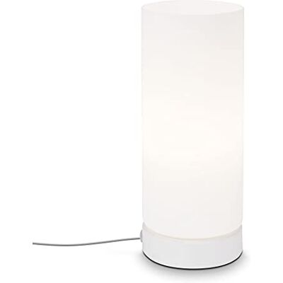 Briloner Leuchten Tafellamp met kabelschakelaar, 1 x E14, max. 25 W, wit/zwart, 100 x 250 mm Briloner Leuchten Tafellamp met kabelschakelaar, 1 x E14, max. 25 W, wit/zwart, 100 x 250 mm