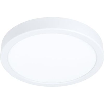 EGLO LED plafondlamp Fueva 5, Ø 21 cm, 1 lichtpunt, moderne opbouwlamp van staal en een kunststof lichtoppervlak, plafondlamp in wit, LED opbouwlamp neutraal wit EGLO LED plafondlamp Fueva 5, Ø 21 cm, 1 lichtpunt, moderne opbouwlamp van staal en een kunststof lichtoppervlak, plafondlamp in wit, LED opbouwlamp neutraal wit