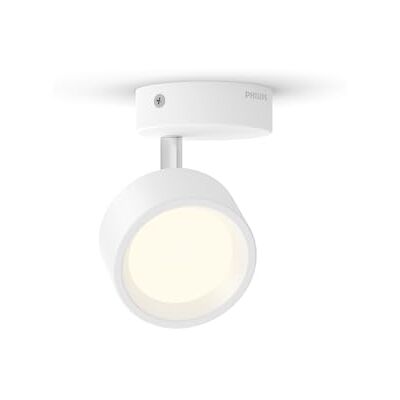 Philips Bracia single led-spot (5,5 W), wandspot met warm wit licht, energiebesparende ruimteverlichting met lange levensduur, wit Philips Bracia single led-spot (5,5 W), wandspot met warm wit licht, energiebesparende ruimteverlichting met lange levensduur, wit
