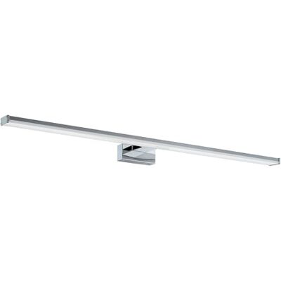 EGLO Ledwandlamp Pandella 1, led-spiegellamp van aluminium en kunststof, badkamerlamp in chroom, zilver, wit, ledlamp voor vochtige ruimtes, neutraal wit, IP44, L 78 cm EGLO Ledwandlamp Pandella 1, led-spiegellamp van aluminium en kunststof, badkamerlamp in chroom, zilver, wit, ledlamp voor vochtige ruimtes, neutraal wit, IP44, L 78 cm