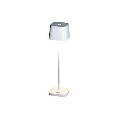 Konstsmide 7829-250 Capri Mini Draadloze tafellamp voor binnen en buiten, wit Konstsmide 7829-250 Capri Mini Draadloze tafellamp voor binnen en buiten, wit