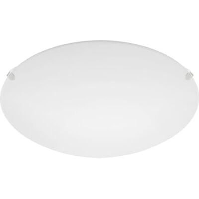 EGLO plafondlamp Mars 1-lamp van staal, kleur: wit glas gesatineerd, fitting: E27 EGLO plafondlamp Mars 1-lamp van staal, kleur: wit glas gesatineerd, fitting: E27