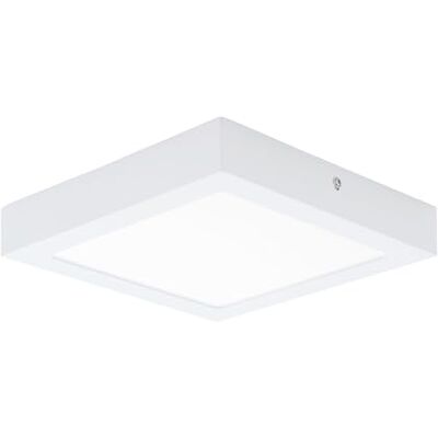 EGLO Fueva Led-plafondlamp, 1 lamp, gietijzer, metaal en kunststof, wit, 22,5 x 22,5 cm EGLO Fueva Led-plafondlamp, 1 lamp, gietijzer, metaal en kunststof, wit, 22,5 x 22,5 cm