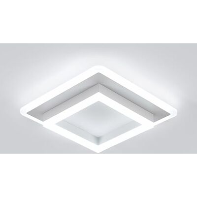 Comely Moderne led-plafondlamp, 30 W, 3375 lm, vierkant, wit, van acryl, led-plafondlamp, voor woonkamer, hal, slaapkamer, keuken, badkamer, koud wit, 6500 K Comely Moderne led-plafondlamp, 30 W, 3375 lm, vierkant, wit, van acryl, led-plafondlamp, voor woonkamer, hal, slaapkamer, keuken, badkamer, koud wit, 6500 K