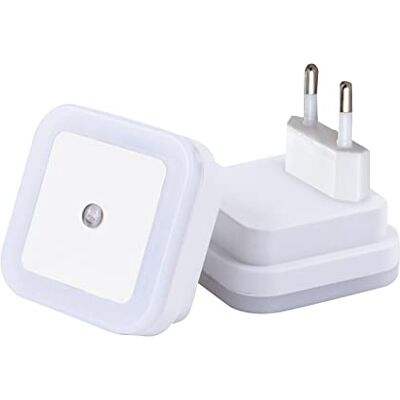 Hyexu 1 STKS Wandsensor Nachtlampje Automatisch Aan/Uit LED Sensor Verlichting Plug In Wandlamp Trap Lamp voor Trap Badkamer Kinderkamer Garage Kast Slaapkamer Hyexu 1 STKS Wandsensor Nachtlampje Automatisch Aan/Uit LED Sensor Verlichting Plug In Wandlamp Trap Lamp voor Trap Badkamer Kinderkamer Garage Kast Slaapkamer