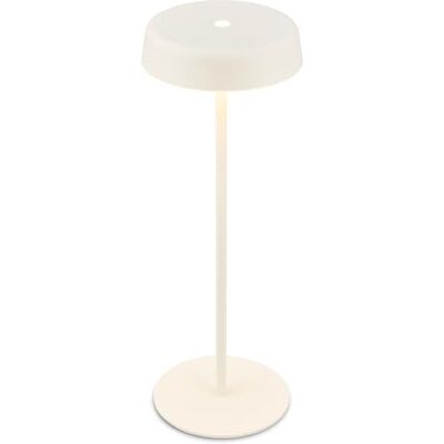 Briloner Draadloze led-tafellamp IP44 met touch-functie, dimbaar, warm wit licht, draadloze bedlamp, nachtkastje, 13 x 36,5 cm, antiek wit Briloner Draadloze led-tafellamp IP44 met touch-functie, dimbaar, warm wit licht, draadloze bedlamp, nachtkastje, 13 x 36,5 cm, antiek wit