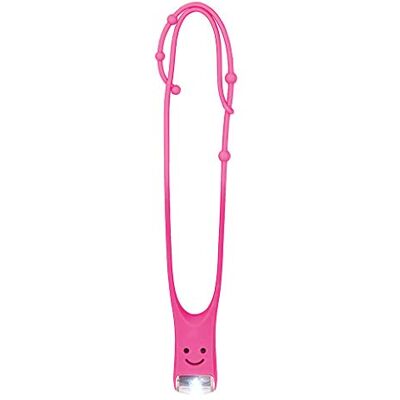 moses Lese Buddy De leeslamp voor kinderen Multifunctionele leeslamp in Roze Siliconen schouderbandzaklamp moses Lese Buddy De leeslamp voor kinderen Multifunctionele leeslamp in Roze Siliconen schouderbandzaklamp