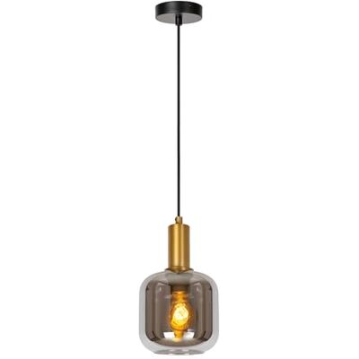 LUCIDE JOANET Hanglamp – Ø 16 cm – 1 x E27 – rook LUCIDE JOANET Hanglamp – Ø 16 cm – 1 x E27 – rook