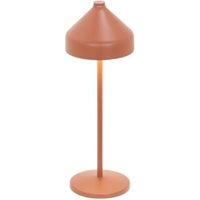 Zafferano , Amelie Lamp, oplaadbare tafellamp, draadloos, met touch-bediening, geschikt voor woonkamer en buiten, dimmer, 2200-3000 K, hoogte 34 cm, kleur terracotta Zafferano , Amelie Lamp, oplaadbare tafellamp, draadloos, met touch-bediening, geschikt voor woonkamer en buiten, dimmer, 2200-3000 K, hoogte 34 cm, kleur terracotta