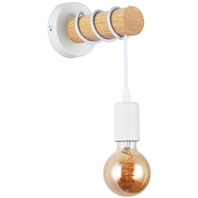B·LED BARCELONA LED Barcelona LED Barlona LM135-B-Y Vintage industriële houten wandlamp woonkamer slaapkamer hal E27 max. 60W 220V IP20 wit B·LED BARCELONA LED Barcelona LED Barlona LM135-B-Y Vintage industriële houten wandlamp woonkamer slaapkamer hal E27 max. 60W 220V IP20 wit
