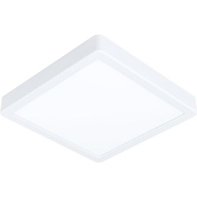 EGLO LED plafondlamp Fueva 5, L x B 21 cm, 1 lichtpunt, moderne opbouwlamp van staal met een kunststof lichtoppervlak, plafondlamp in wit, LED opbouwlamp neutraal wit EGLO LED plafondlamp Fueva 5, L x B 21 cm, 1 lichtpunt, moderne opbouwlamp van staal met een kunststof lichtoppervlak, plafondlamp in wit, LED opbouwlamp neutraal wit