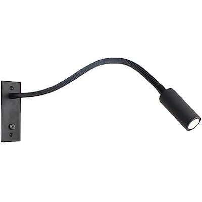 GANGUIO Ingebouwde leeslamp 3W LED Hotel Hoofdeinde Wandlamp Flexibele Zwanenhals Wandlamp met Schakelaar Moderne Minimalistische Wandlampen voor Console, GANGUIO Ingebouwde leeslamp 3W LED Hotel Hoofdeinde Wandlamp Flexibele Zwanenhals Wandlamp met Schakelaar Moderne Minimalistische Wandlampen voor Console,