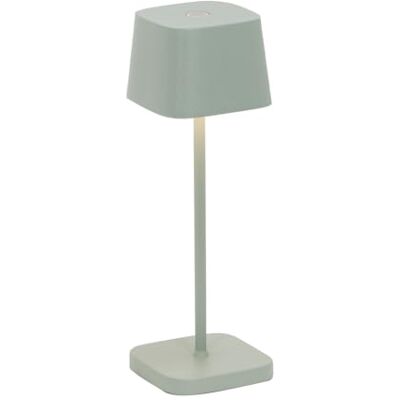 Zafferano , Ofelia Micro, oplaadbare tafellamp, draadloos, met touch-bediening, geschikt voor woonkamer en buiten, dimmer, 2200-3000 K, hoogte 20 cm, saliekleur Zafferano , Ofelia Micro, oplaadbare tafellamp, draadloos, met touch-bediening, geschikt voor woonkamer en buiten, dimmer, 2200-3000 K, hoogte 20 cm, saliekleur