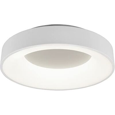 Trio Leuchten Girona 671210131 Led-plafondlamp, metaal, mat wit, acryl, met dimmer, geheugenfunctie, nachtlampje, afstandsbediening Trio Leuchten Girona 671210131 Led-plafondlamp, metaal, mat wit, acryl, met dimmer, geheugenfunctie, nachtlampje, afstandsbediening