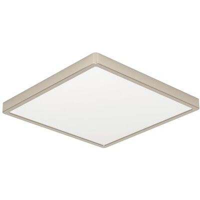 EGLO Fueva 6 led-plafondlamp, vierkante plafondlamp, bureauverlichting, opbouwlamp van zilverkleurig metaal en kunststof, wit, warm wit koud wit, 39 x 39 cm EGLO Fueva 6 led-plafondlamp, vierkante plafondlamp, bureauverlichting, opbouwlamp van zilverkleurig metaal en kunststof, wit, warm wit koud wit, 39 x 39 cm