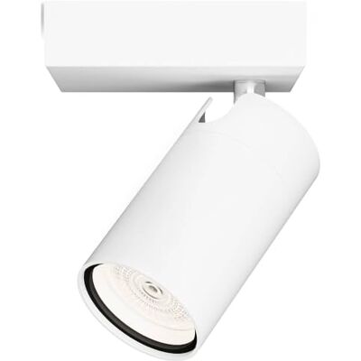 Philips Idris Spot Plafondspot Spatwaterdicht IP44 Wit 5W Badkamerlamp Eén lichtpunt Alleen geschikt voor LED-spots Philips Idris Spot Plafondspot Spatwaterdicht IP44 Wit 5W Badkamerlamp Eén lichtpunt Alleen geschikt voor LED-spots