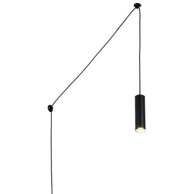 B·LED BARCELONA LED BarcelonaLED Moderne plafondlamp hanglamp cilindrische buis zwart met in hoogte verstelbare stekkerkabel en GU10 lamphouder voor woonkamer eetkamer slaapkamer keuken B·LED BARCELONA LED BarcelonaLED Moderne plafondlamp hanglamp cilindrische buis zwart met in hoogte verstelbare stekkerkabel en GU10 lamphouder voor woonkamer eetkamer slaapkamer keuken