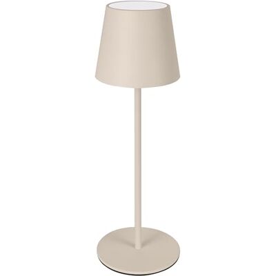 Majestic AGATA Led-tafellamp, draadloos, oplaadbaar, lange levensduur, touch-dimmer, warm en natuurlijk licht, voor binnen en buiten, IP54, H 37 cm, zand Majestic AGATA Led-tafellamp, draadloos, oplaadbaar, lange levensduur, touch-dimmer, warm en natuurlijk licht, voor binnen en buiten, IP54, H 37 cm, zand