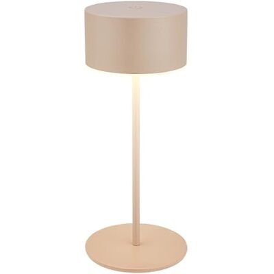 Briloner Draadloze tafellamp IP44 met aanraakfunctie, dimbaar, lichtrand, draadloos bedlampje, 8 x 18 cm, beige Briloner Draadloze tafellamp IP44 met aanraakfunctie, dimbaar, lichtrand, draadloos bedlampje, 8 x 18 cm, beige