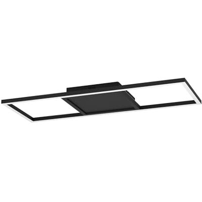 EGLO connect.z Calagrano-Z Smart LED-plafondlamp, plafondlamp, bestuurbaar via app en Alexa spraakbediening, warm wit koud, RGB-achtergrondverlichting, dimbaar, zwart metaal, 64 x 24 cm EGLO connect.z Calagrano-Z Smart LED-plafondlamp, plafondlamp, bestuurbaar via app en Alexa spraakbediening, warm wit koud, RGB-achtergrondverlichting, dimbaar, zwart metaal, 64 x 24 cm