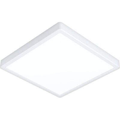 EGLO Fueva 6 led-plafondlamp, vierkante plafondlamp, bureauverlichting, opbouwlamp kunststof, wit, warm wit koud wit, 29 x 29 cm EGLO Fueva 6 led-plafondlamp, vierkante plafondlamp, bureauverlichting, opbouwlamp kunststof, wit, warm wit koud wit, 29 x 29 cm