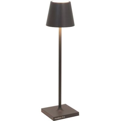 Zafferano Poldina Micro, oplaadbare en draadloze tafellamp met aanraakbediening, geschikt voor woonkamer en buiten, dimmer 2200-3000 K, hoogte 27,5 cm, kleur donkergrijs Zafferano Poldina Micro, oplaadbare en draadloze tafellamp met aanraakbediening, geschikt voor woonkamer en buiten, dimmer 2200-3000 K, hoogte 27,5 cm, kleur donkergrijs