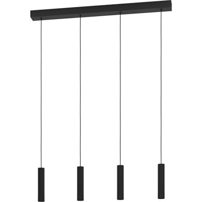 EGLO Almudaina led-hanglamp, kroonluchter met 4 lampen, voor woonkamer en eetkamer, hanglamp, metaal, zwart, warm wit, 84 cm EGLO Almudaina led-hanglamp, kroonluchter met 4 lampen, voor woonkamer en eetkamer, hanglamp, metaal, zwart, warm wit, 84 cm