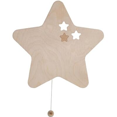 BO BABY'S ONLY Baby's Only Wandlamp ster Wonder – bruin – 26 x 27 cm BO BABY'S ONLY Baby's Only Wandlamp ster Wonder – bruin – 26 x 27 cm