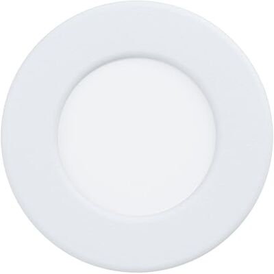 EGLO Fueva 5 Ledinbouwspot, diameter 8,6 cm, van staal, kunststof verlichtingsoppervlak, wit, platte led, lage inbouwdiepte 26 mm, warmwit lumineuse en plastique, luminaire encastré LED blanc, spot LED plat, faible profondeur d'encastrement 26 mm, blanc EGLO Fueva 5 Ledinbouwspot, diameter 8,6 cm, van staal, kunststof verlichtingsoppervlak, wit, platte led, lage inbouwdiepte 26 mm, warmwit lumineuse en plastique, luminaire encastré LED blanc, spot LED plat, faible profondeur d'encastrement 26 mm, blanc
