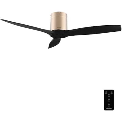 Cecotec EnergySilence Aero 5400 Classic Gold & Black Plafondventilator met afstandsbediening, 40 W DC-motor, 3 bladen, 6 snelheden, timer tot 8 uur, winter/zomermodus Cecotec EnergySilence Aero 5400 Classic Gold & Black Plafondventilator met afstandsbediening, 40 W DC-motor, 3 bladen, 6 snelheden, timer tot 8 uur, winter/zomermodus