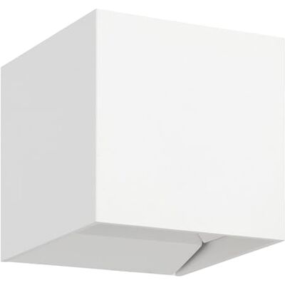 EGLO Led-buitenverlichting Calpino 3, wandlamp buiten met up- en downverlichting, wandverlichting van metaal in wit, buitenlamp warm wit, IP54 EGLO Led-buitenverlichting Calpino 3, wandlamp buiten met up- en downverlichting, wandverlichting van metaal in wit, buitenlamp warm wit, IP54