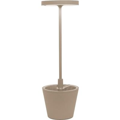Zafferano , Poldina Reverso tafellamp, oplaadbaar en draadloos, met touch-bediening, geschikt voor woonkamer en buiten, dimmer, 2200-3000 K, hoogte 35 cm, zandkleur Zafferano , Poldina Reverso tafellamp, oplaadbaar en draadloos, met touch-bediening, geschikt voor woonkamer en buiten, dimmer, 2200-3000 K, hoogte 35 cm, zandkleur