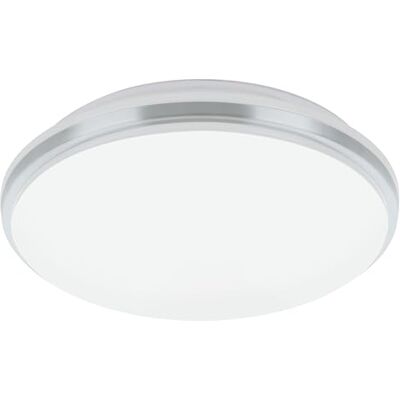 EGLO Pinetto Plafondlamp, afgerond ledpaneel, plafondlamp voor badkamer, hal en keuken, staal en kunststof wit en chroomlook, neutraal wit, IP44, Ø 34 cm EGLO Pinetto Plafondlamp, afgerond ledpaneel, plafondlamp voor badkamer, hal en keuken, staal en kunststof wit en chroomlook, neutraal wit, IP44, Ø 34 cm