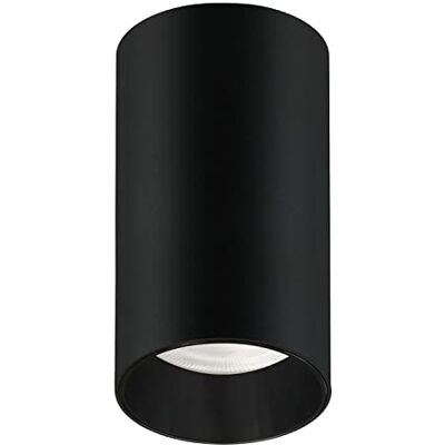 Maclean MCE 458 Opbouwplafondlamp met GU10-fitting voor LED en halogeenlampen tot 35W 55x100mm plafondlamp aluminium rond (1 stuk zonder lamp, zwart) Maclean MCE 458 Opbouwplafondlamp met GU10-fitting voor LED en halogeenlampen tot 35W 55x100mm plafondlamp aluminium rond (1 stuk zonder lamp, zwart)
